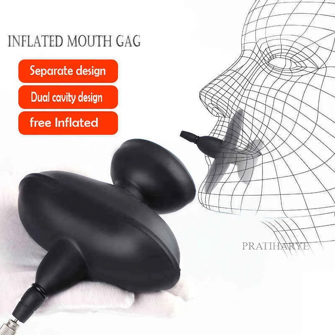 Silicone Inflatable Mouth Plug/Gag