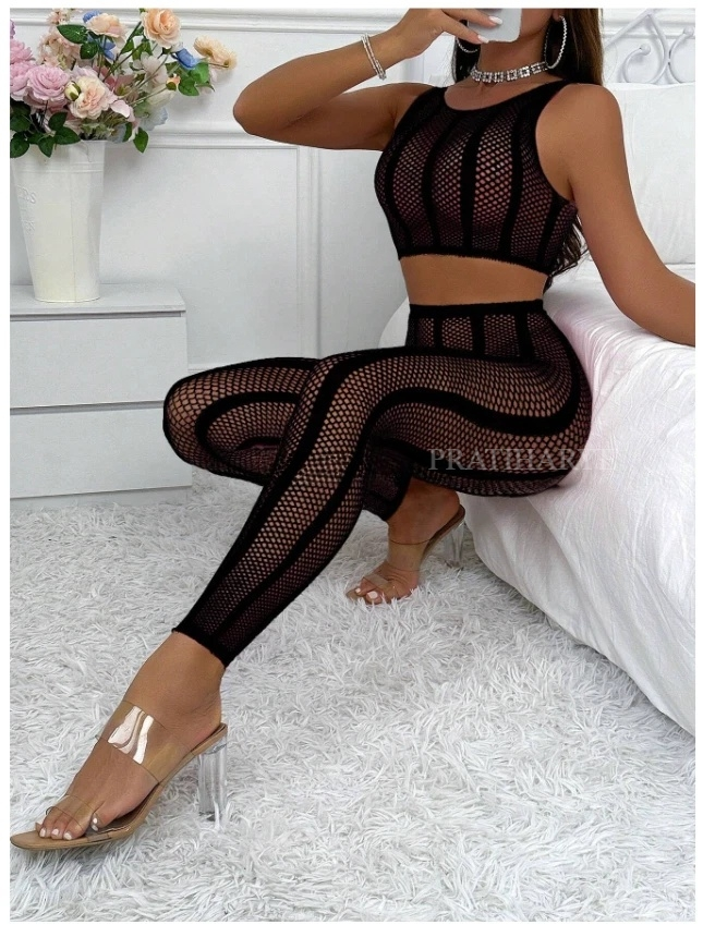Two Piece Fishnet Dress