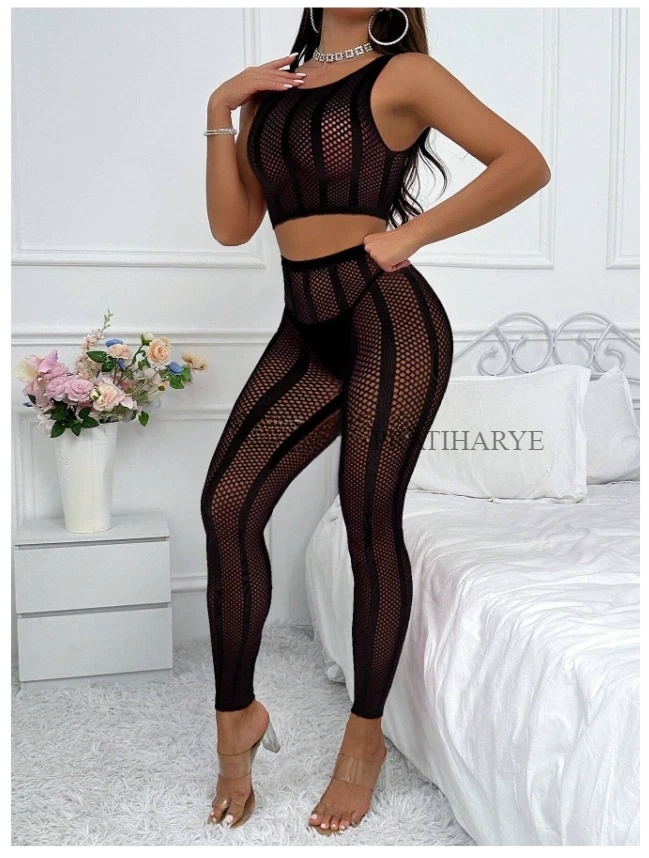 Two Piece Fishnet Dress