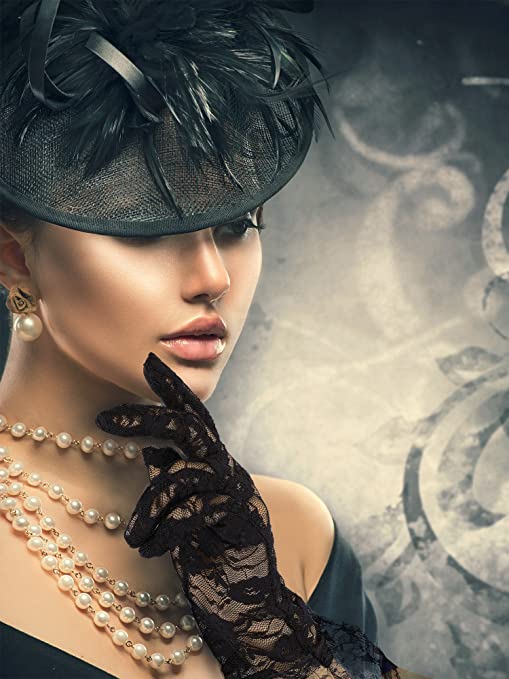 Short Sexy Floral Lace Gloves