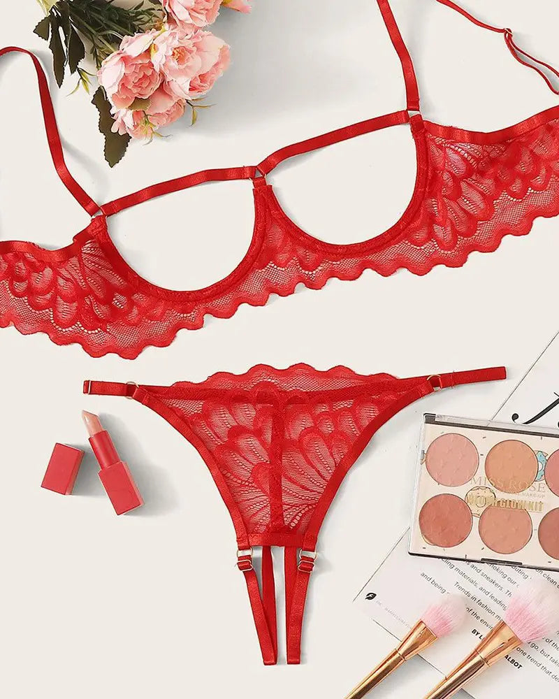 Pratiharye Multicolor printed bra and panty set