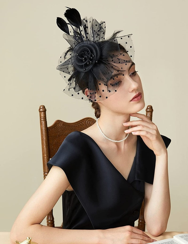 Premium Wedding Fascinators Feathers Hat
