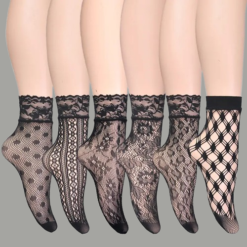 Fishnet Lace Shorts Socks