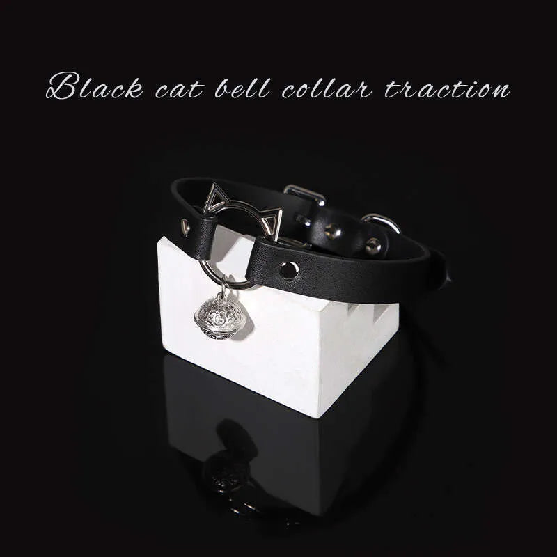Adjustable Cat Bell Collar Leash