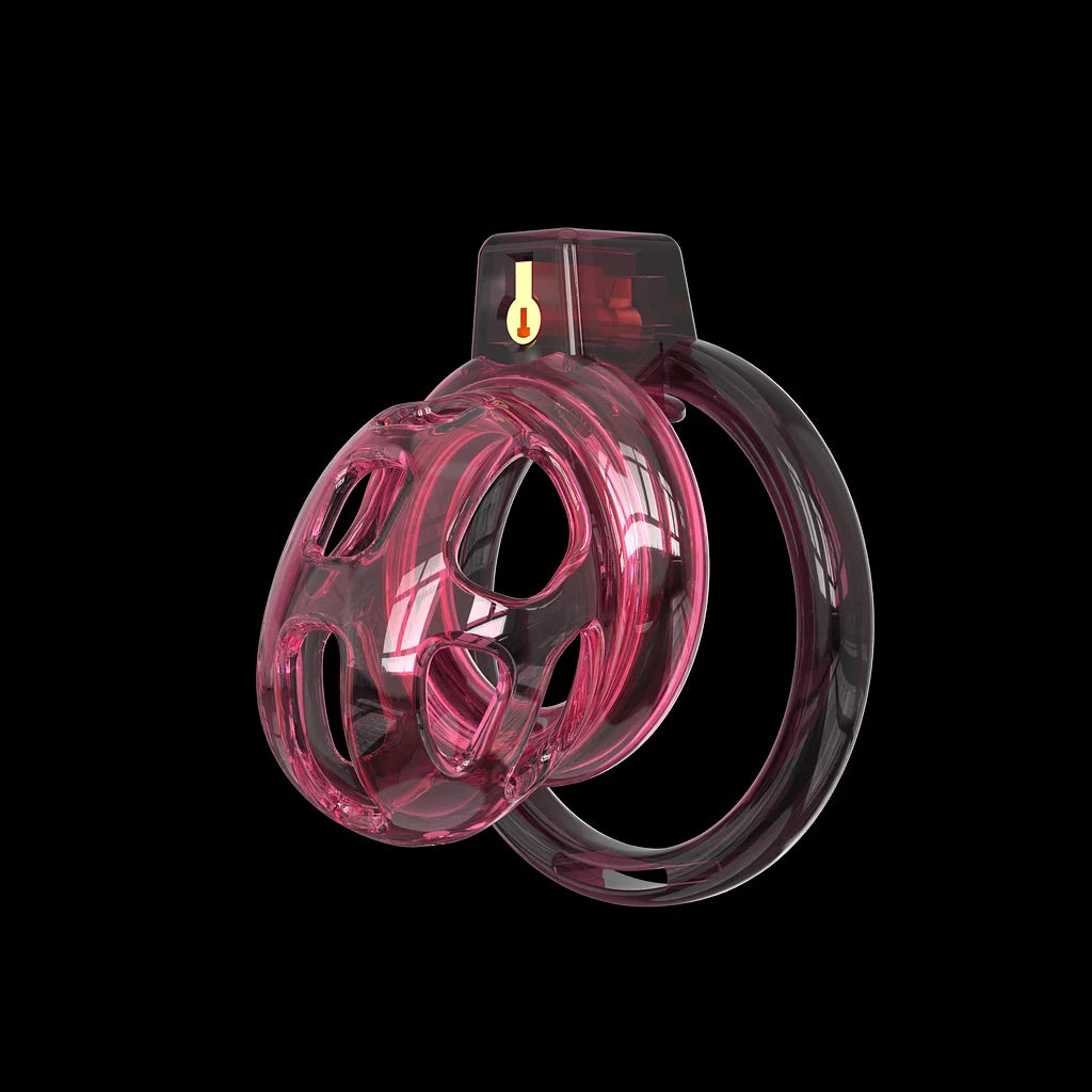 Crystal Silicone Head + 6 Resin Rings with Silicone Catheter Pipe Cobra Chasitity Cage