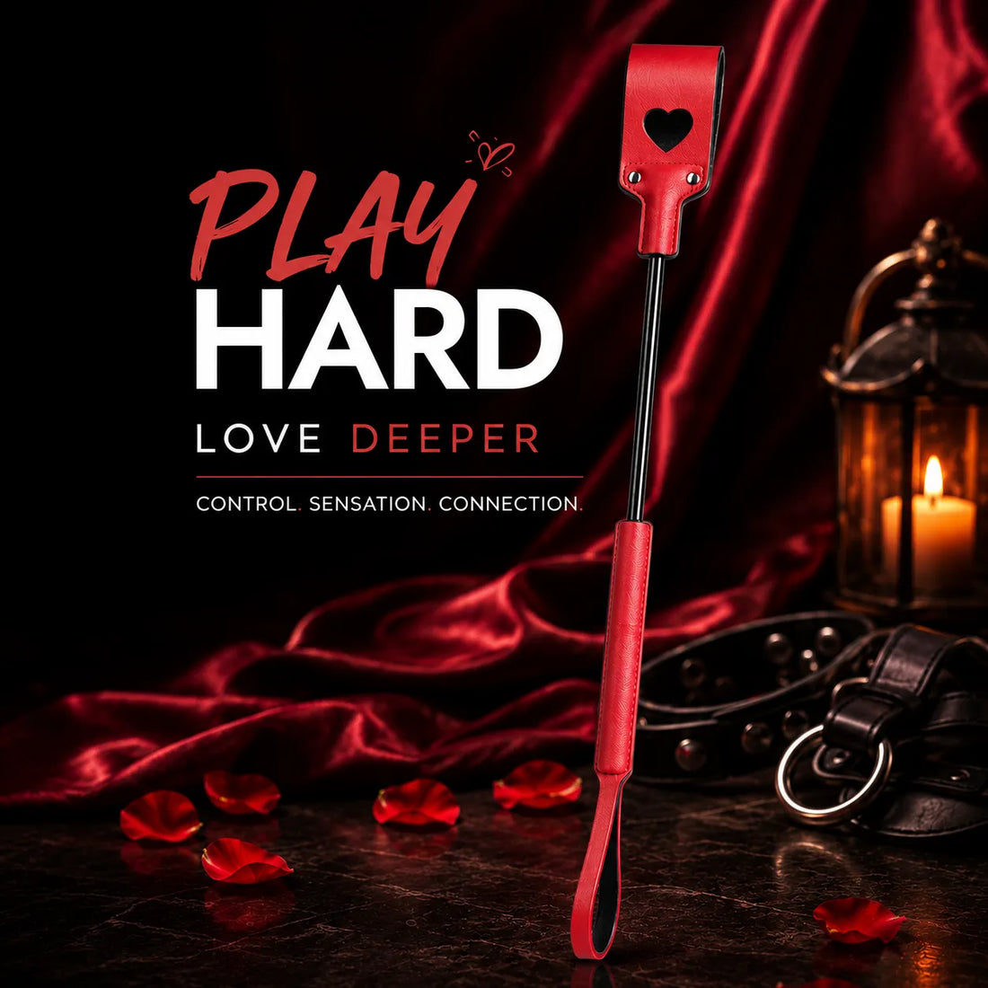 Premium PU Leather Long Spanking Paddle/Stick