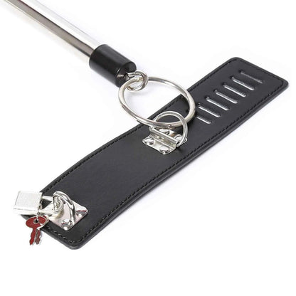 Stainless Steel Leather Wrist &amp; Ankle Restraint Spreader Bar Set