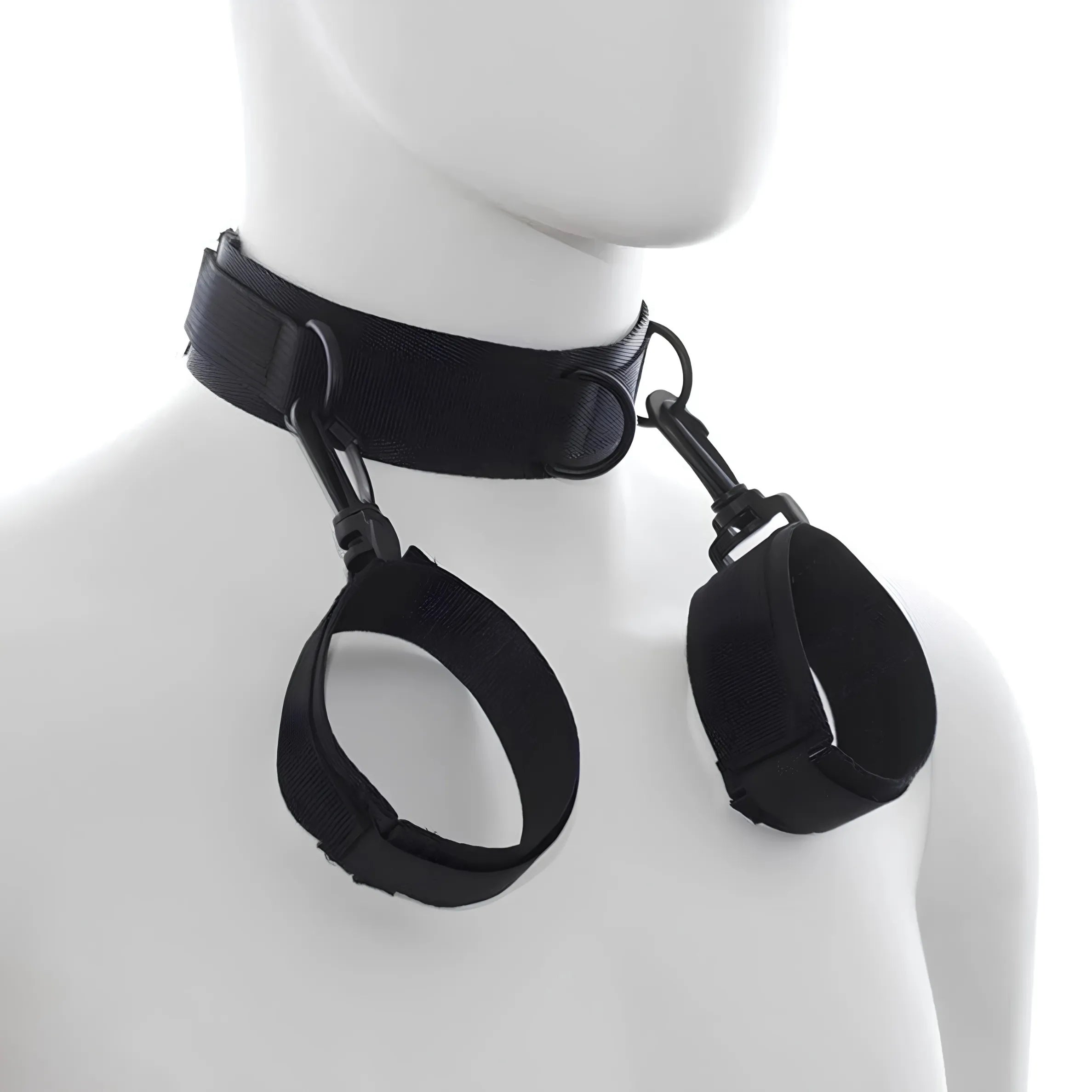 BDSM Restraint Collar with Detachable Cuffs