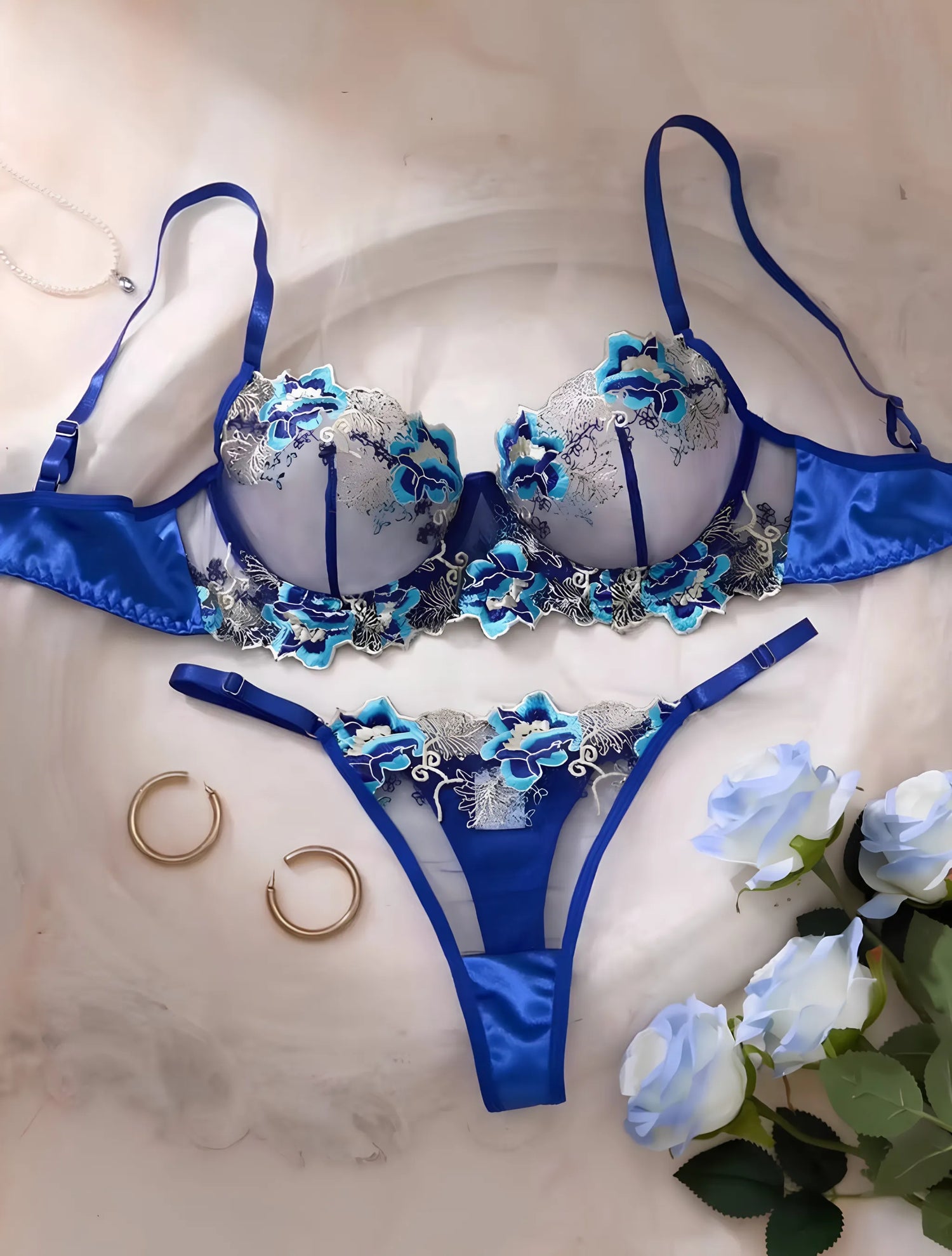 Luxury Embroidered Lace Sexy Lingerie/Bikini set