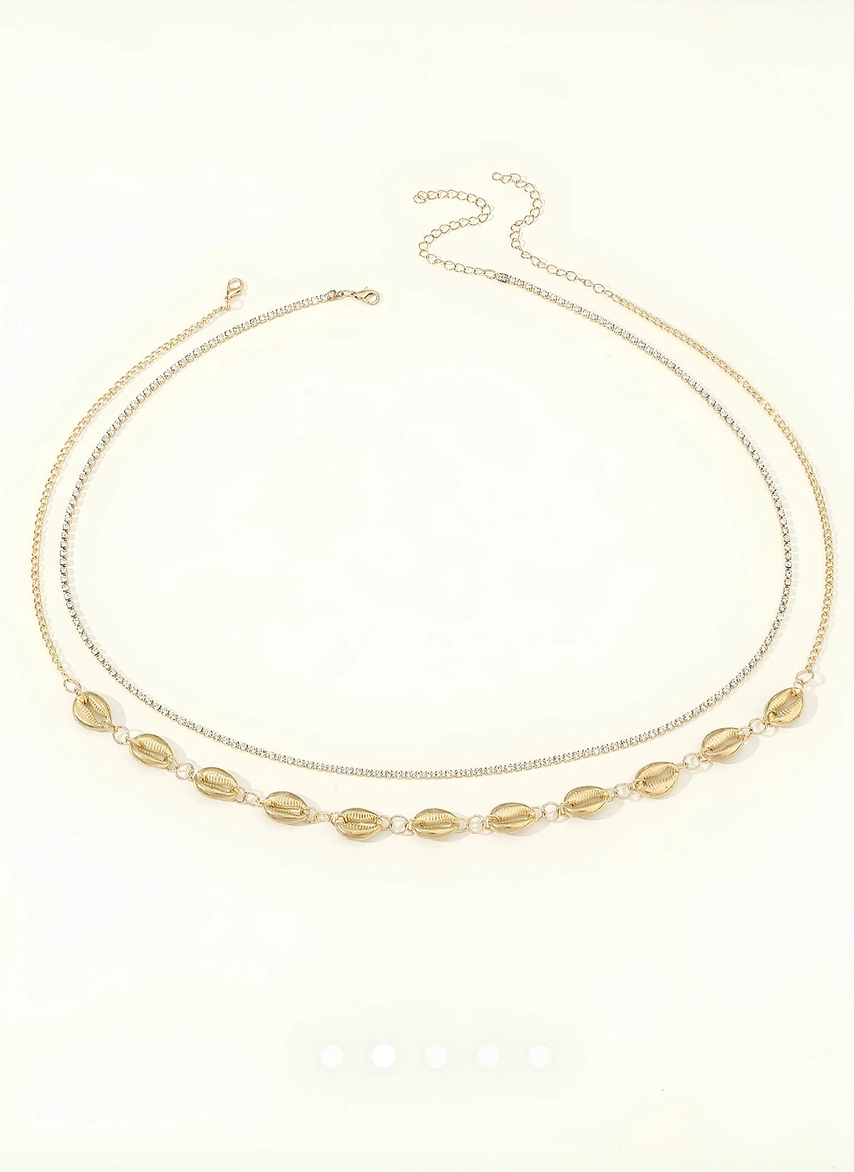 Double Layer Gold Shell Tummy/Waist Chain for Women