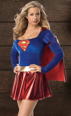 Pratiharye Sexy Superhero Cosplay Bodysuit Halloween - Superwomen Costume with skirt and legs