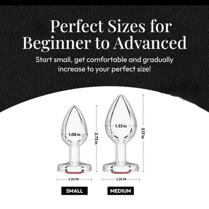 Premium Aluminum Alloy Heart Anal/Butt Plug unisex