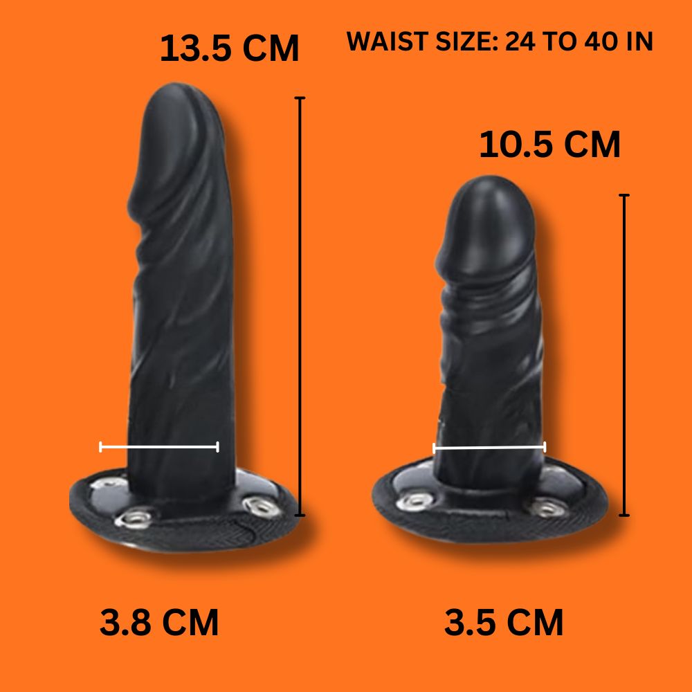 3-in-1 Strap-On Harness Set with Removable Dildo