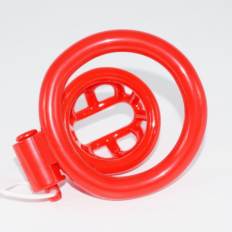 Premium Turtle Flat Resin Chastity Cage with 4 Rings