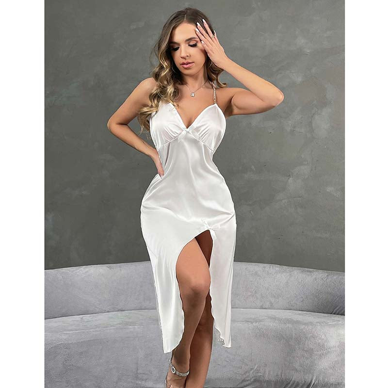 Satin Long One-Piece Set