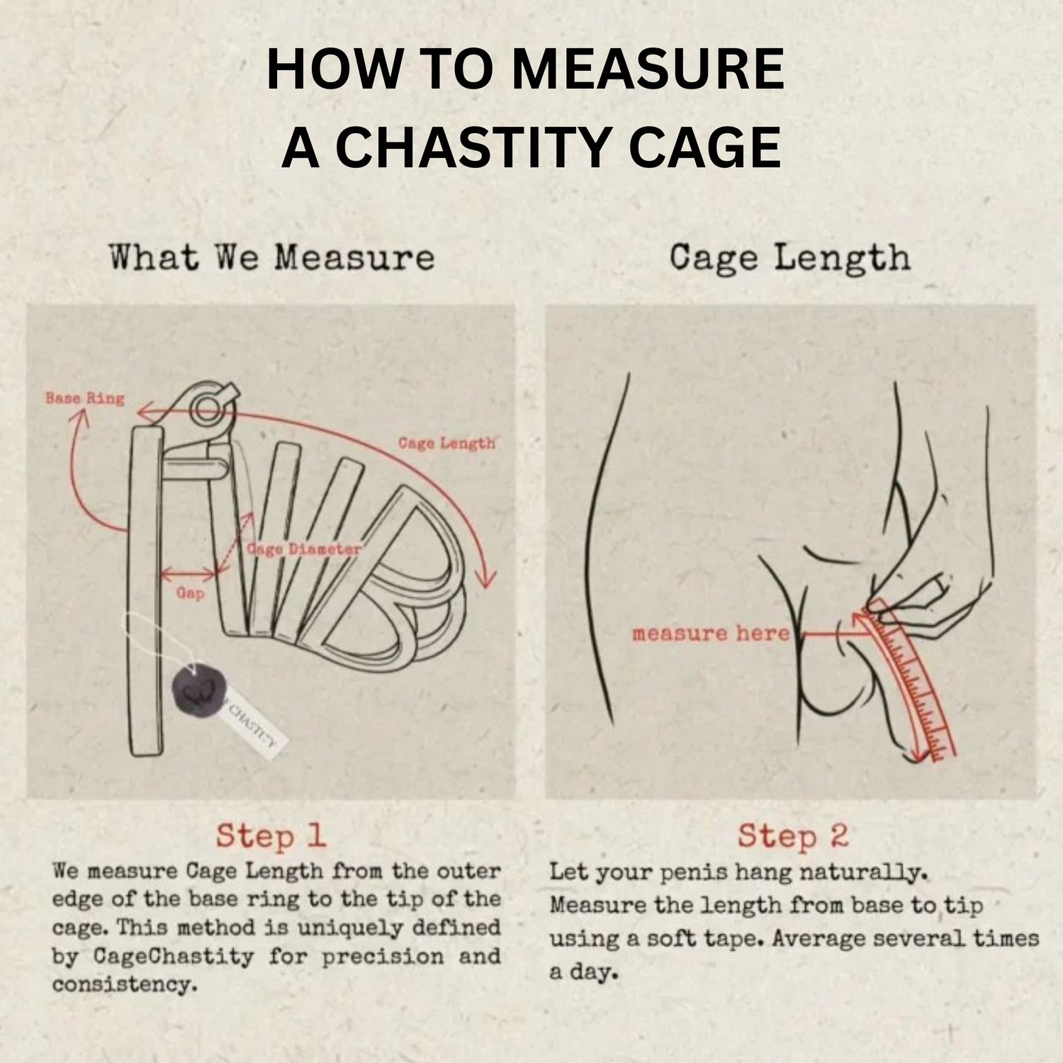 Premium PVC Ribbed Male Chastity Cage