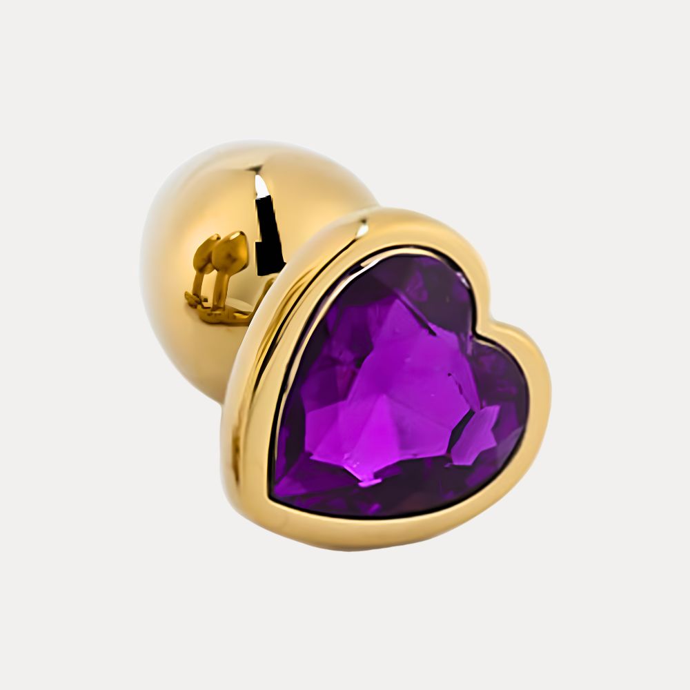 Premium Aluminum Alloy Heart Anal/Butt Plug unisex