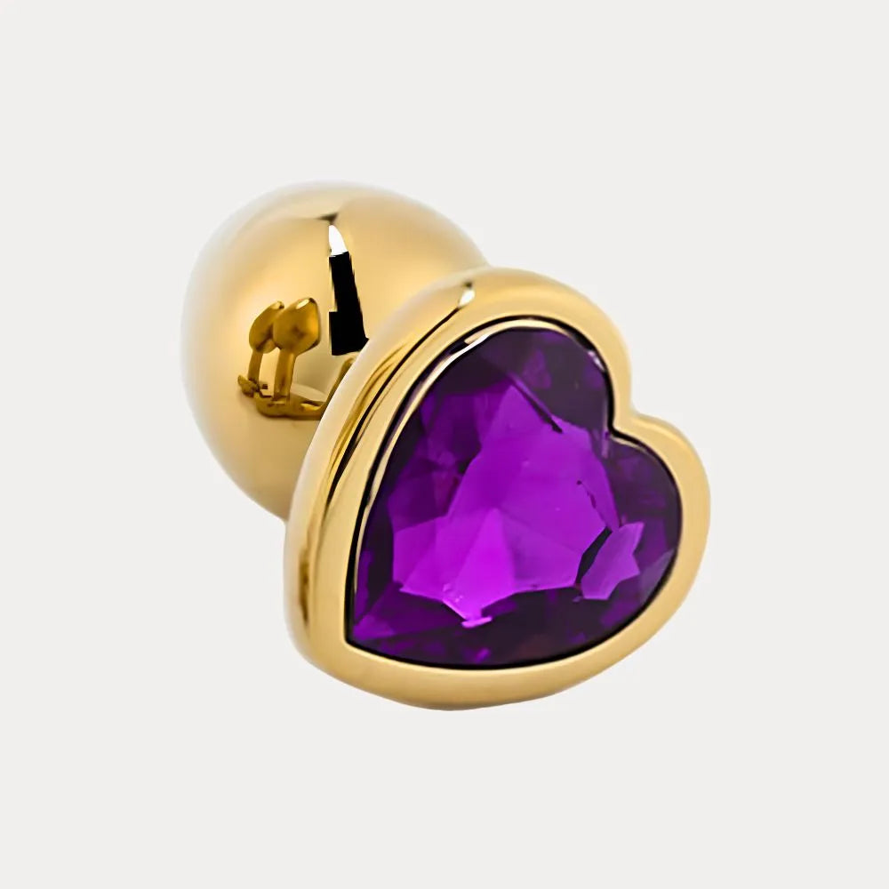 Premium Aluminum Alloy Heart Anal/Butt Plug unisex
