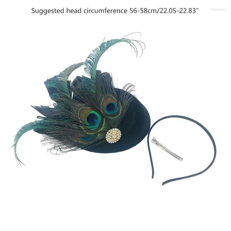 Peacock Feather Fascinator Tea Party Hat | HAT-10