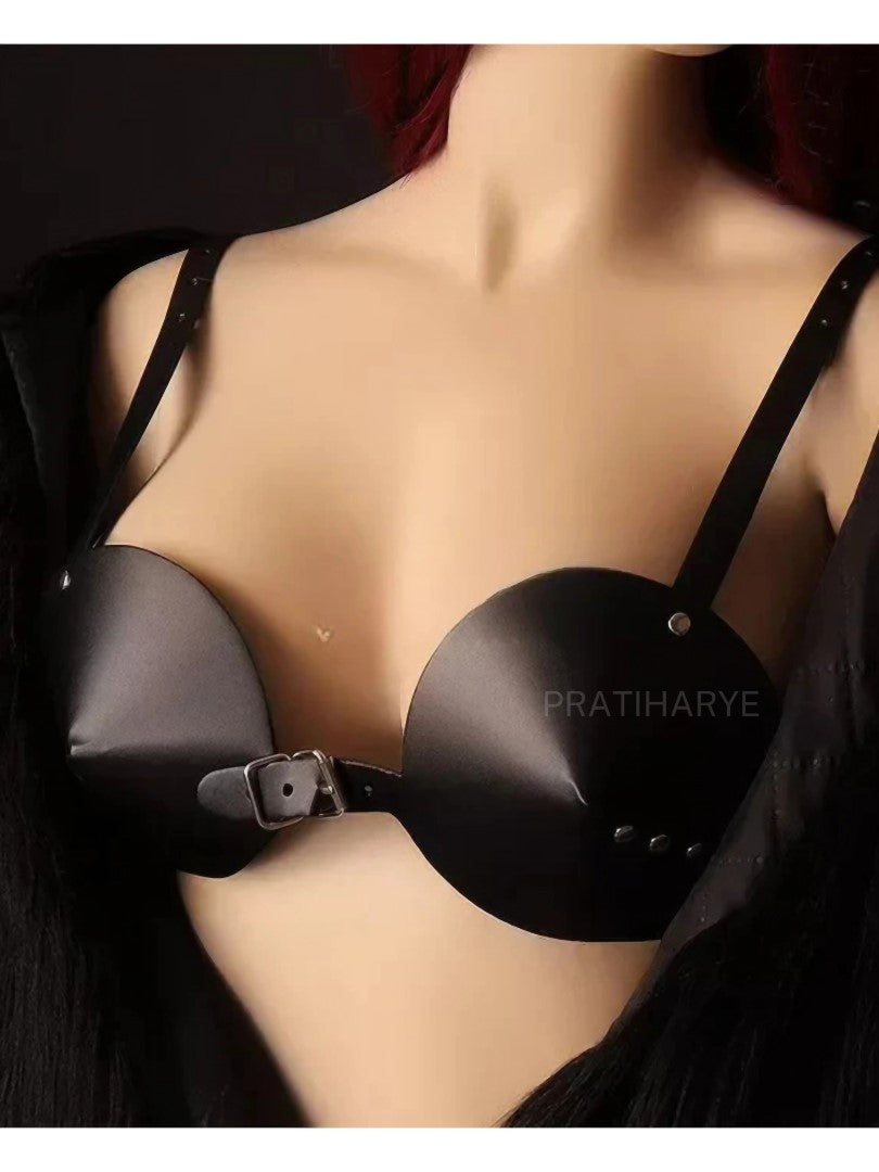 Pu Leather Harness Bra