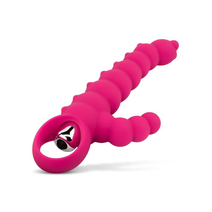 Silicone Dildo Vibrator with Ring Base