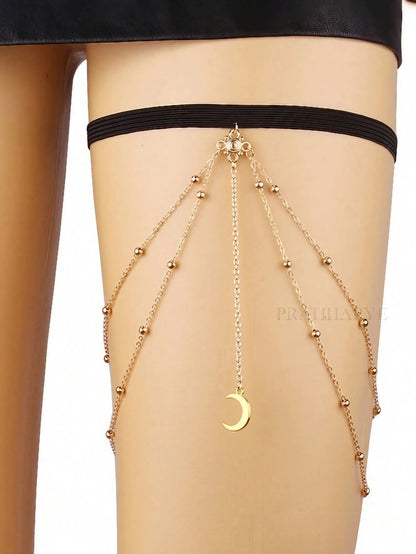 Moon Pendant Thigh Chain