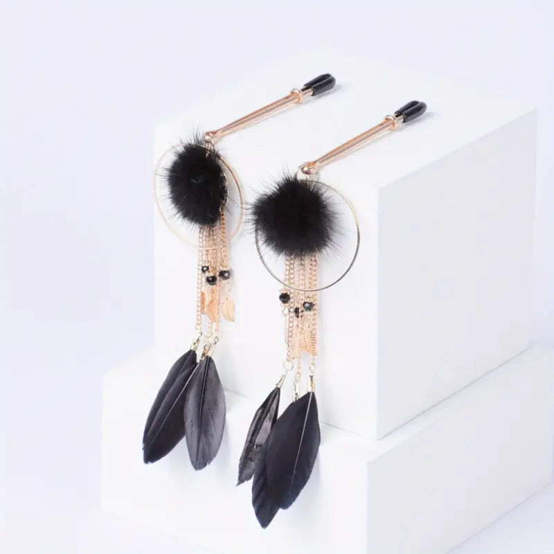 Premium Feather Ring Nipple Clamps