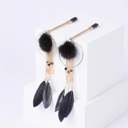 Premium Feather Ring Nipple Clamps