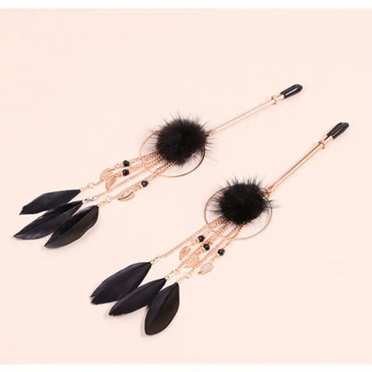 Premium Feather Ring Nipple Clamps
