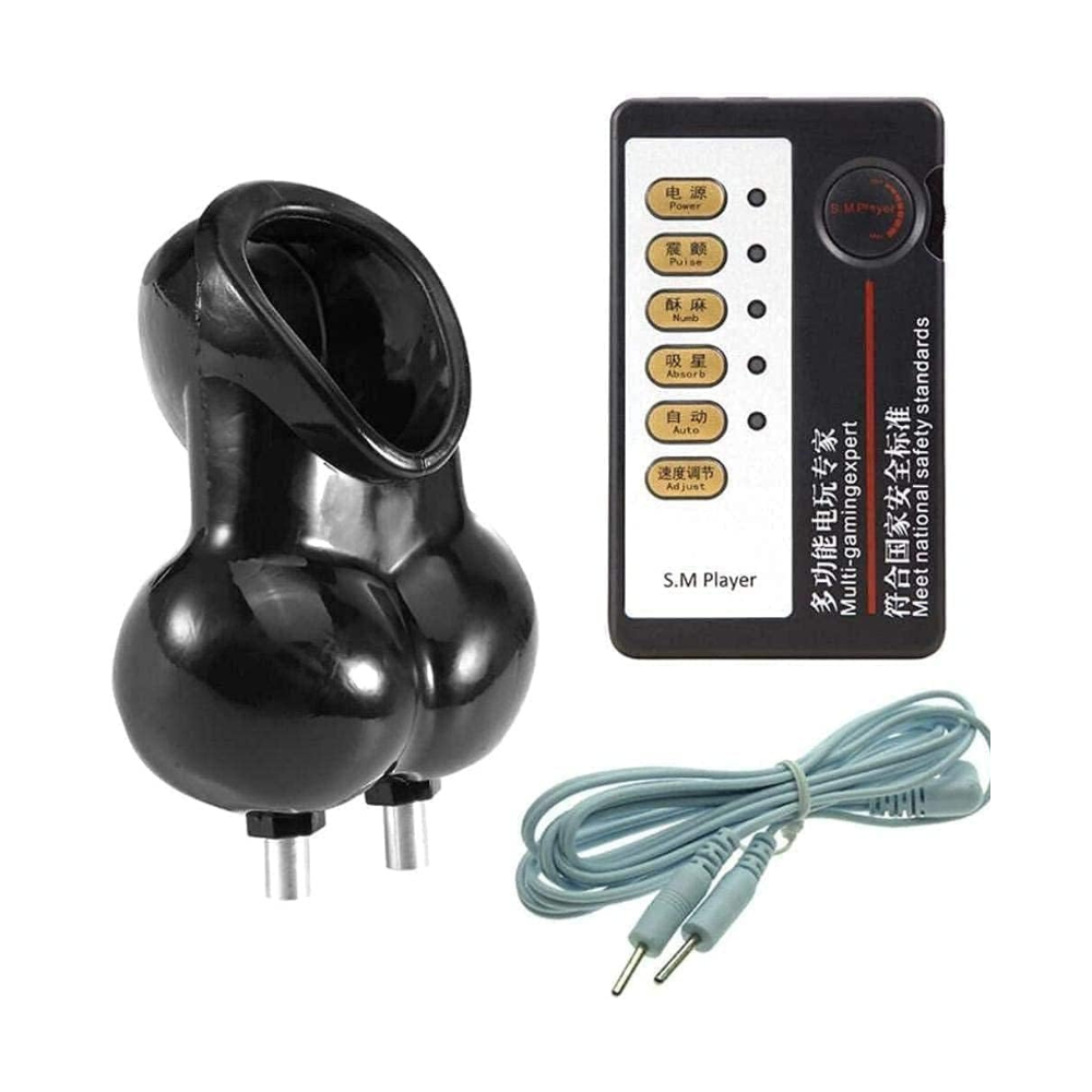 Electric Silicone Testicle Cock Rings with Remote Control