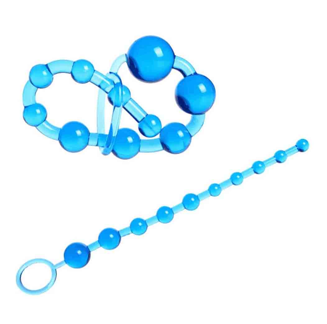 Silicone Super Flexible Ball Chain Beads Butt Plug