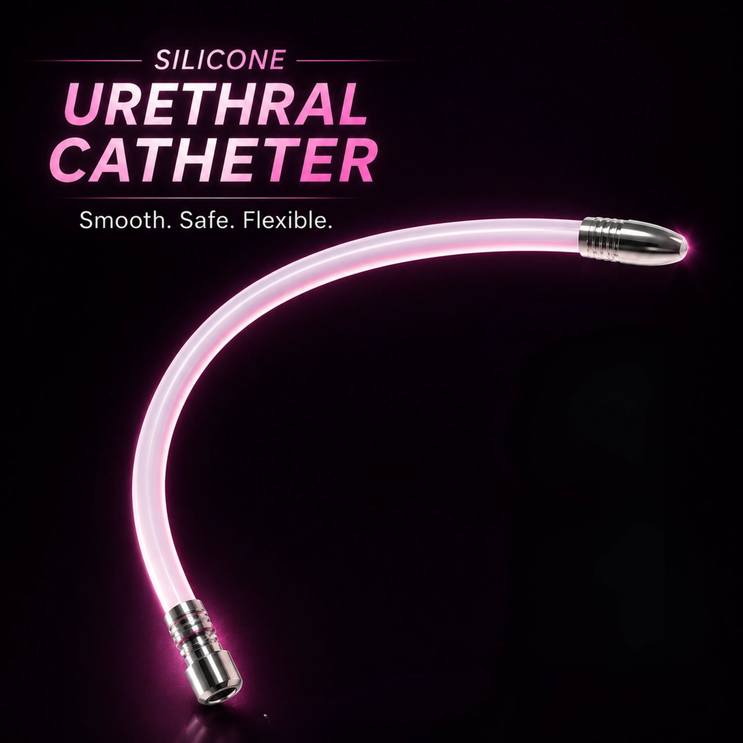 Soft Silicone Urethral Catheter Tube D-8