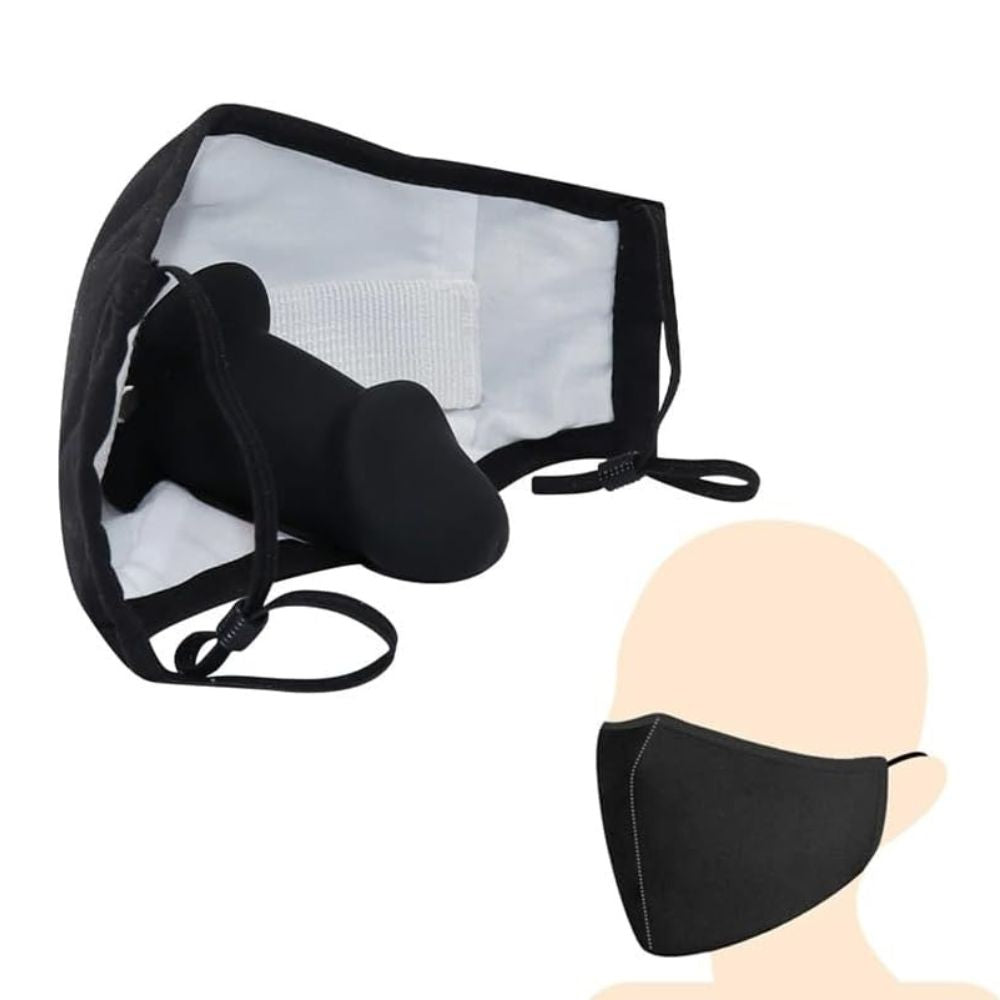 Dil-do Strap-On Mask with Removable Silicone Dildo
