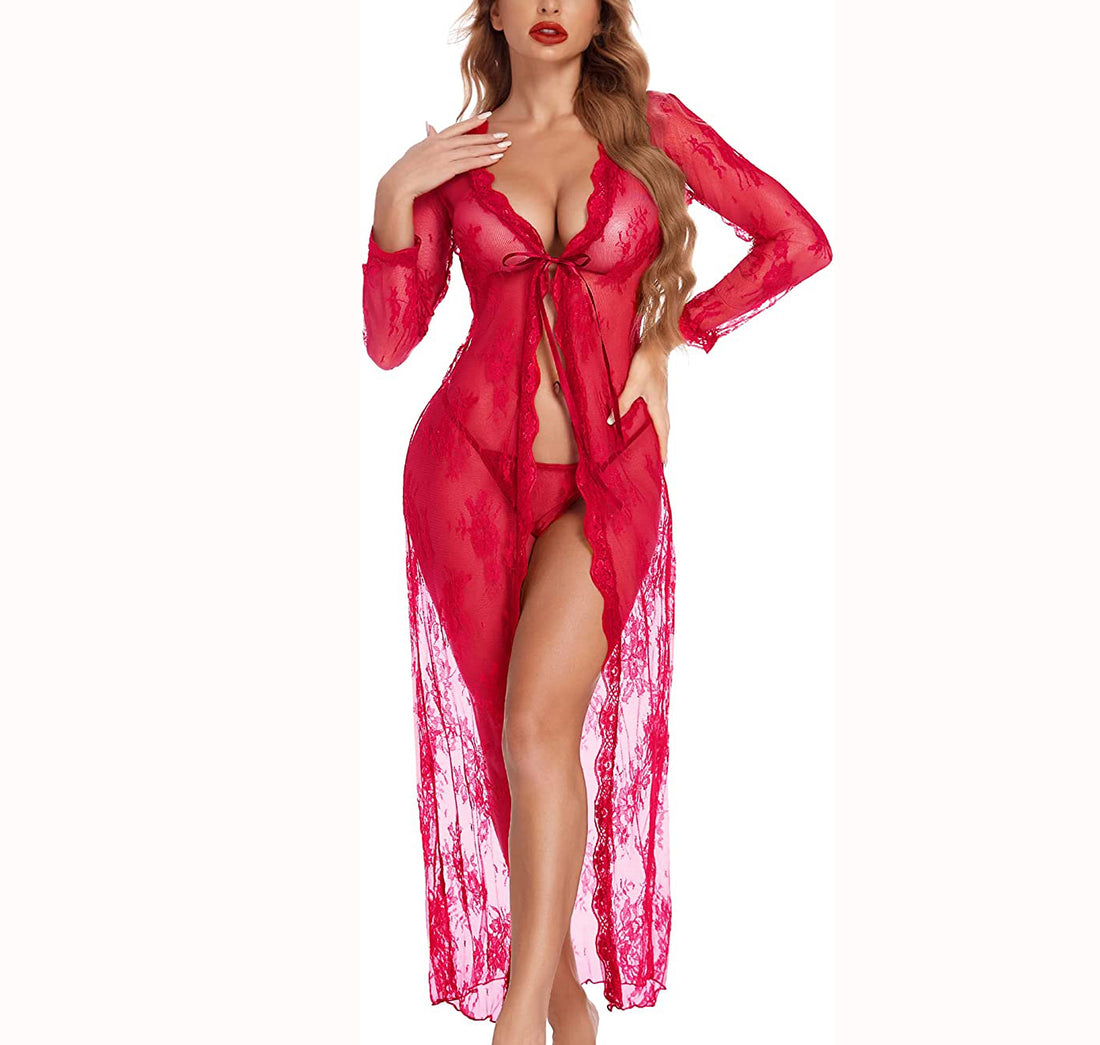 Front Open Long Robe