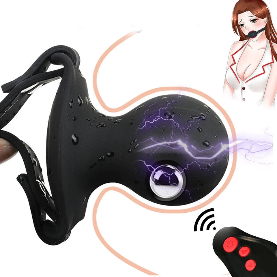 Wireless Electric Shock Gag Ball with remote