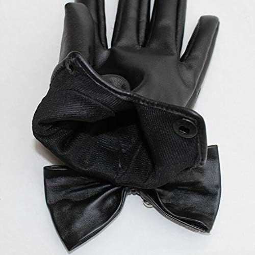 Mini Bow Leather Gloves