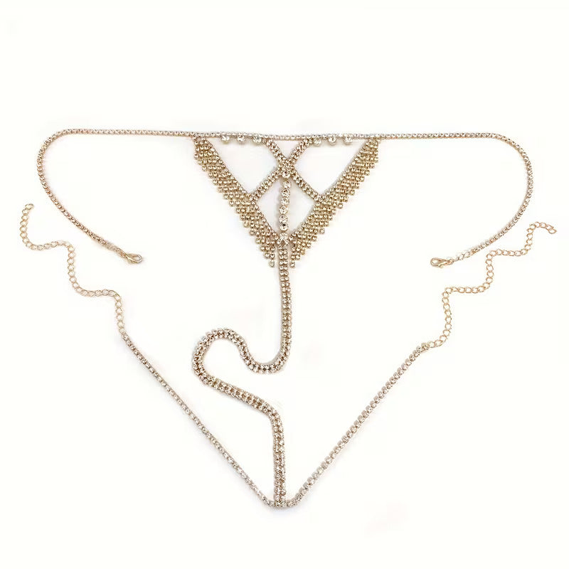 Premium Cross Chain Thong Gold