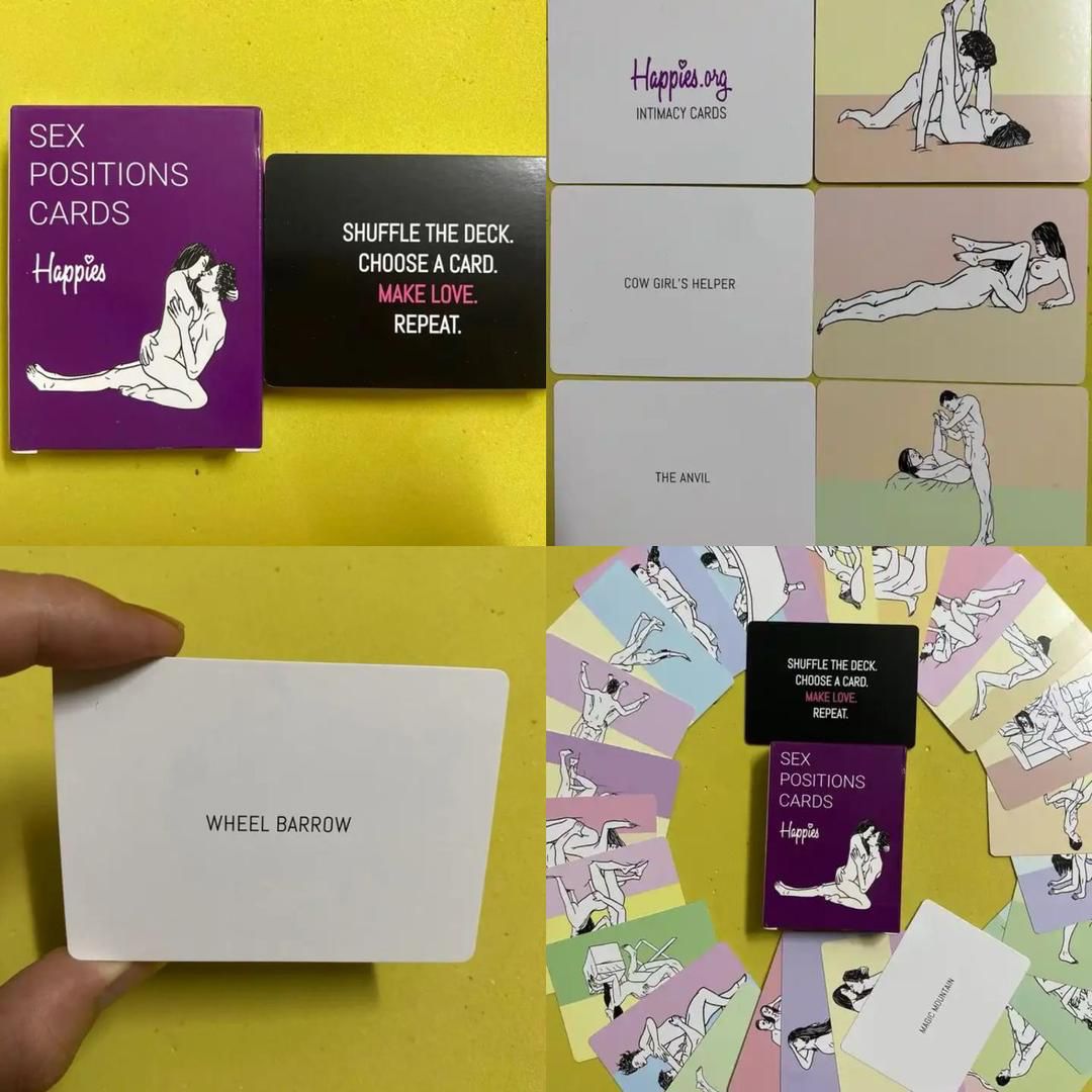 Happies Intimacy Sex Positions Card Game