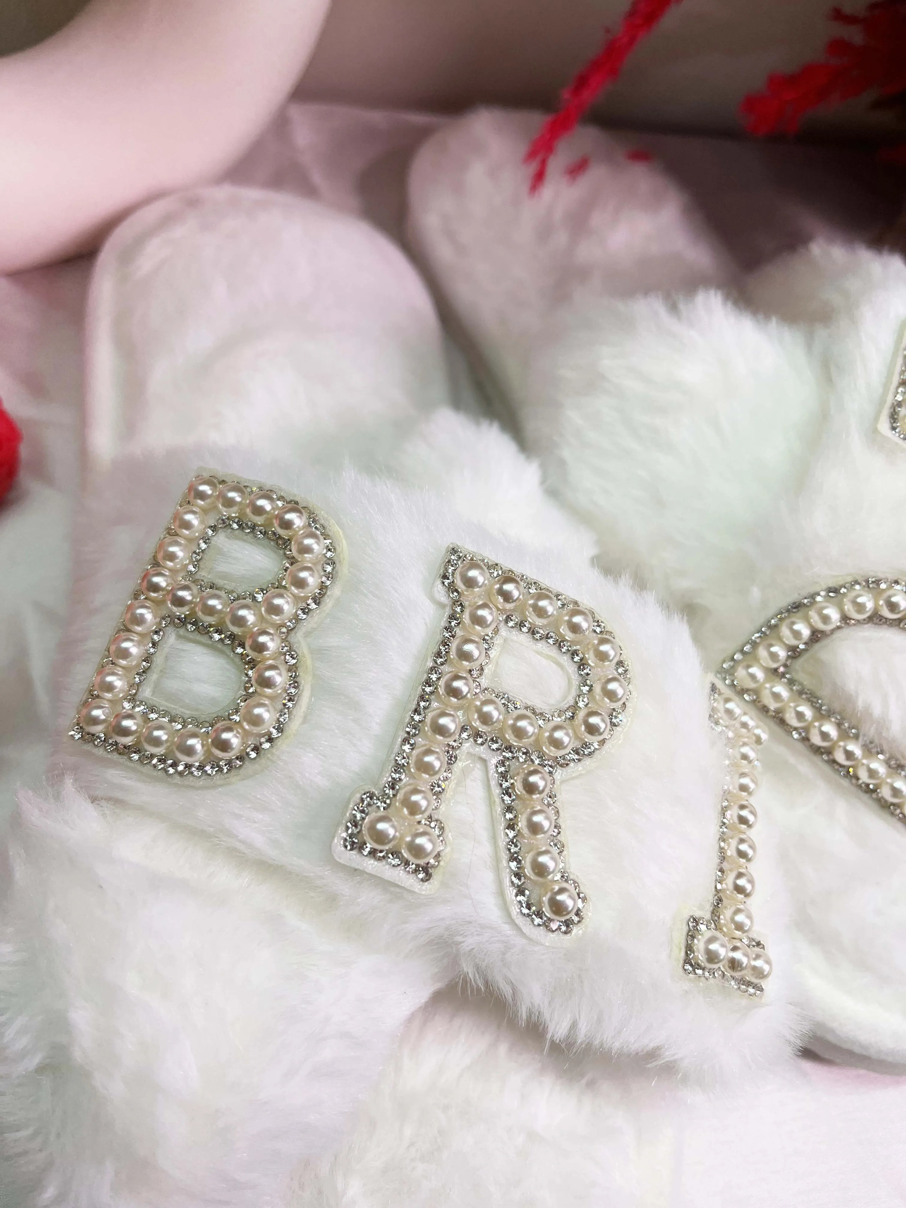 Premium Cute Fluffy Bride &amp; Wifey Slippers