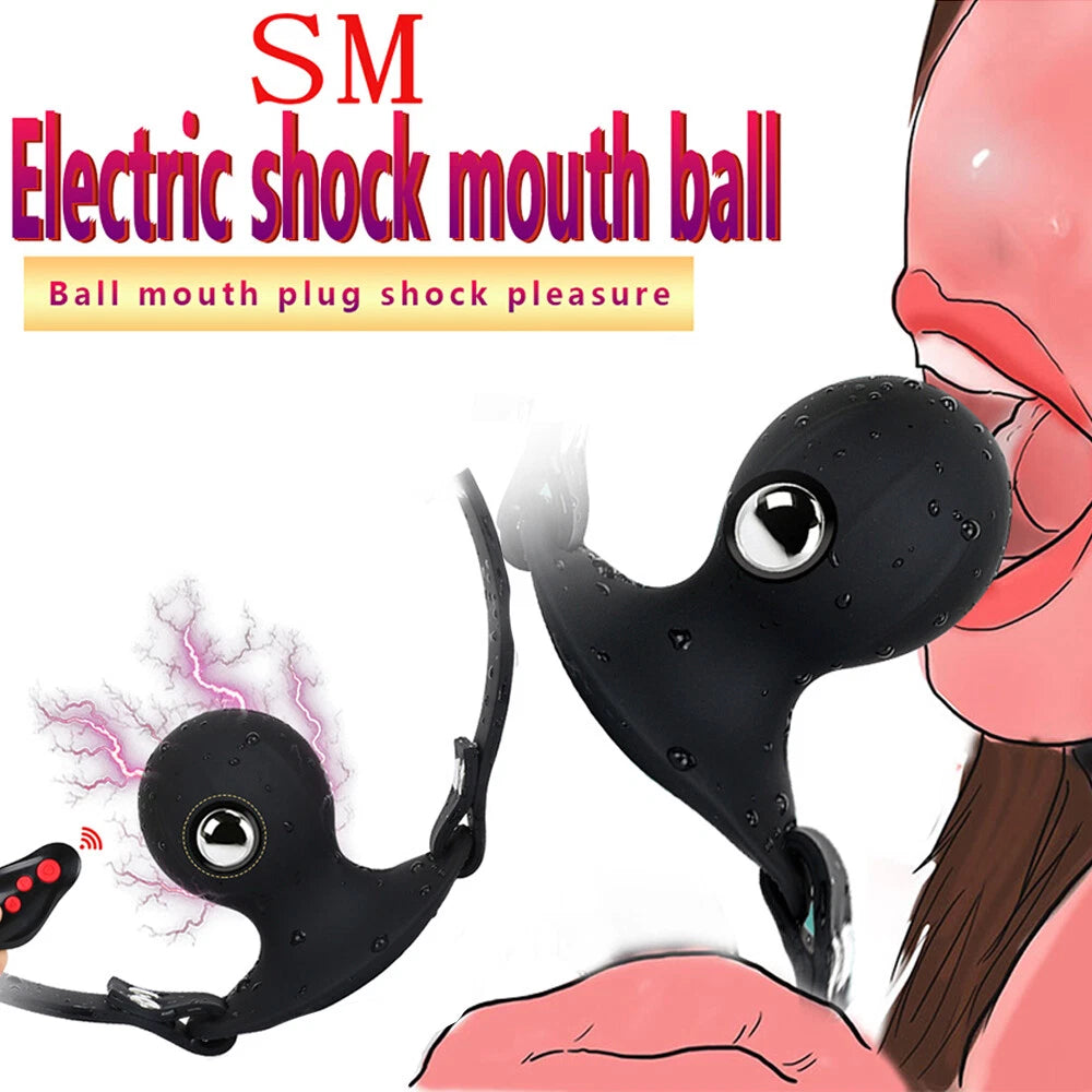 Wireless Electric Shock Gag Ball with remote
