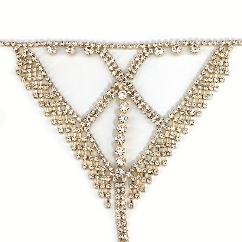 Premium Cross Chain Thong Gold