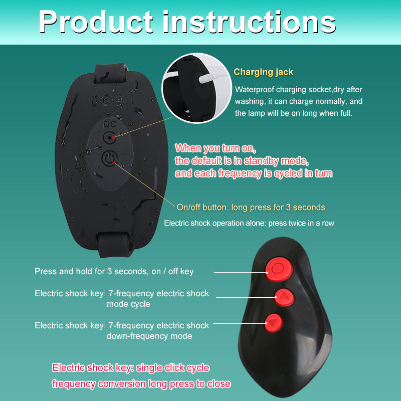Wireless Electric Shock Gag Ball with remote