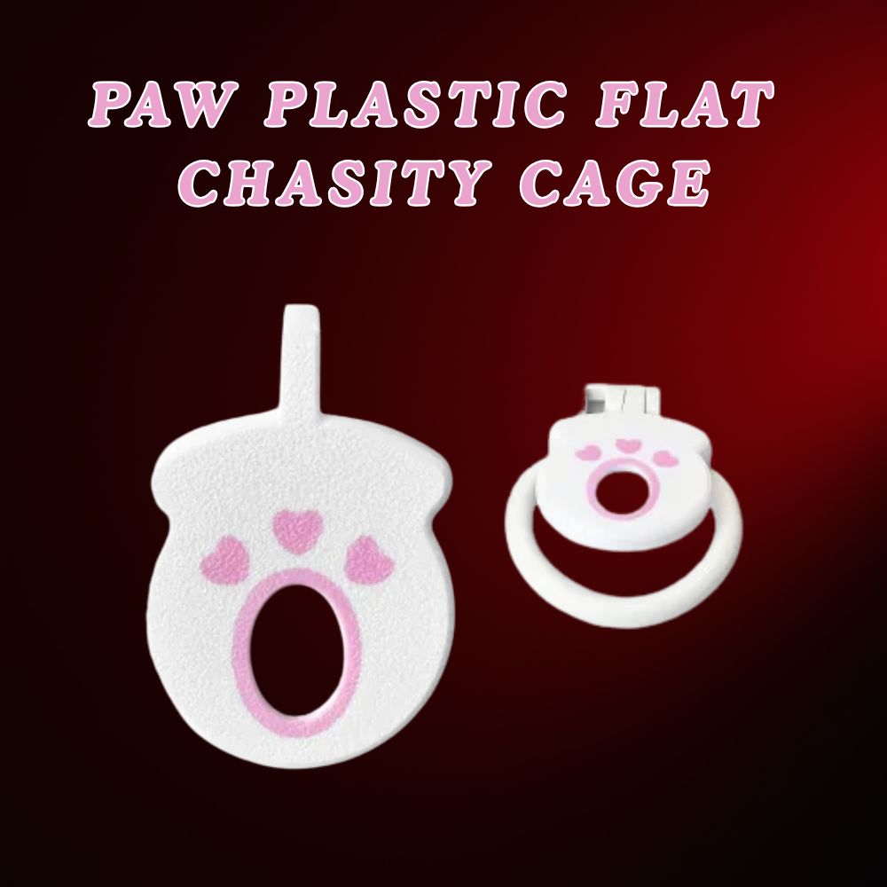 Flat Paw Silicone Chastity Cage