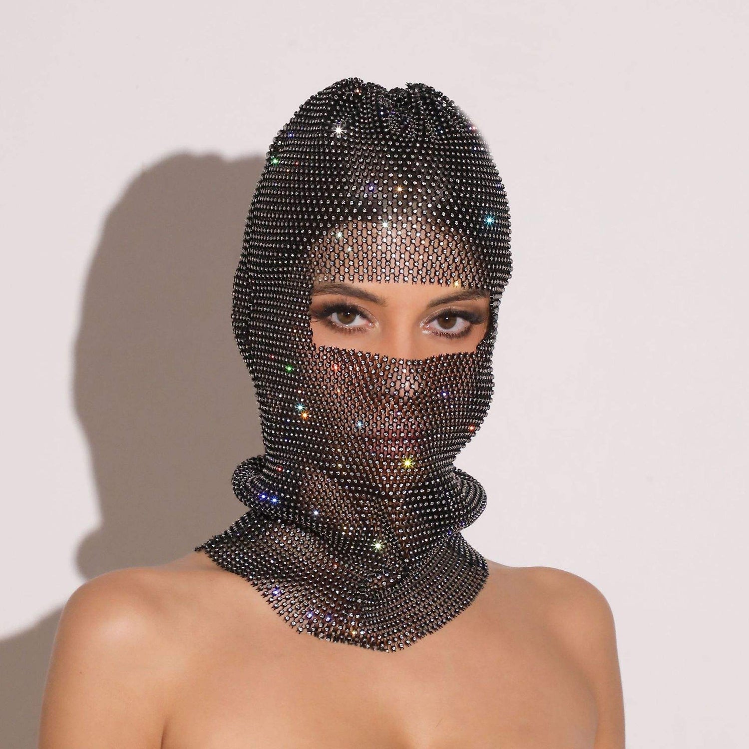 Balaclava Rhinestone Crystal Headwear Mask