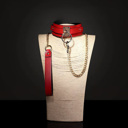 Crimson Command Collar Leash
