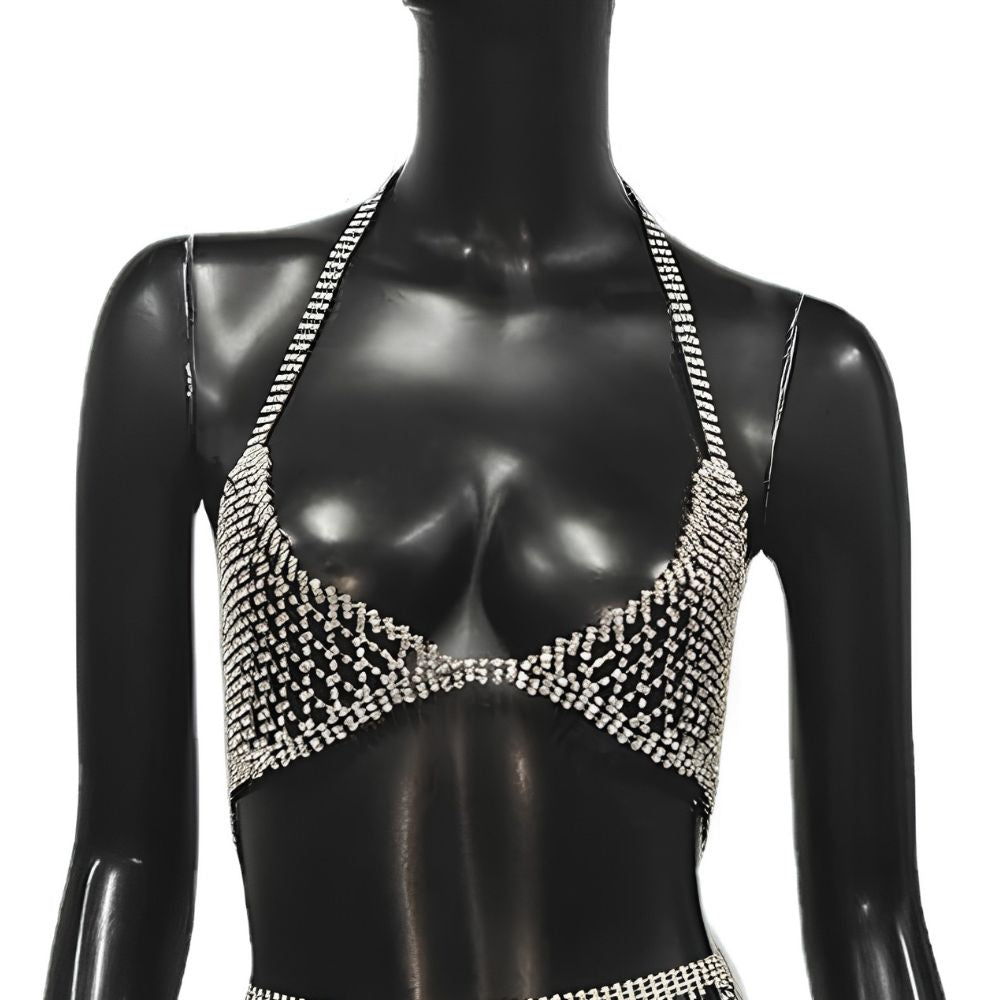Silver Tassel Shimmering - Only Bra