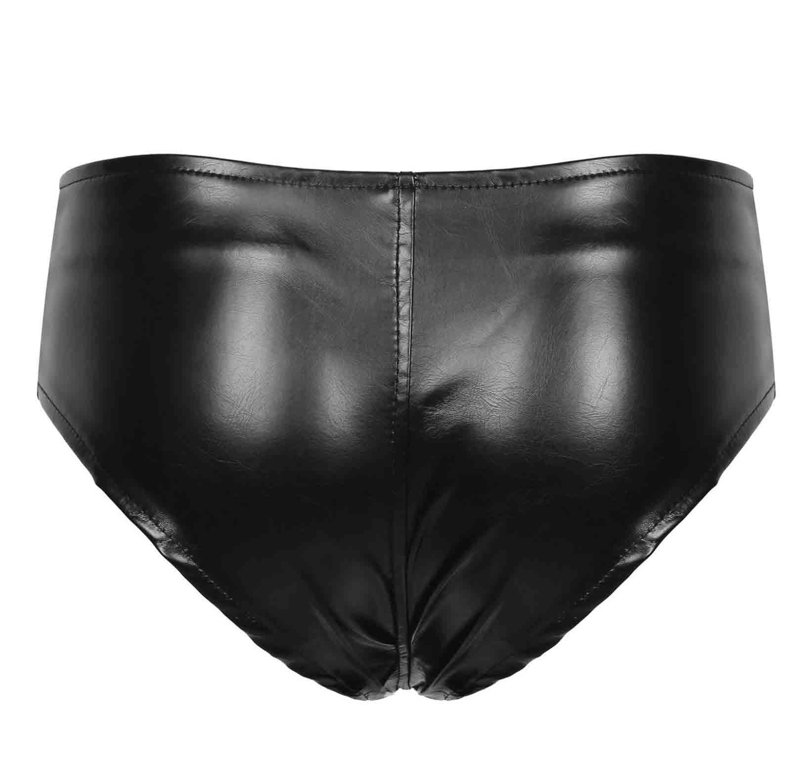 Patent Latex Zip Panty/Shorts