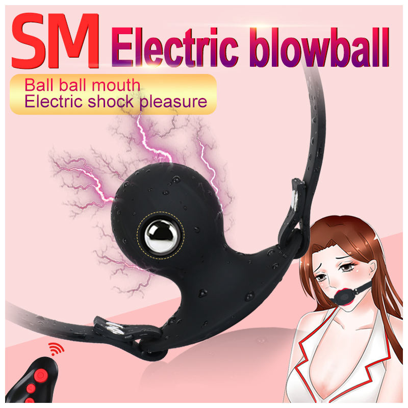 Wireless Electric Shock Gag Ball with remote