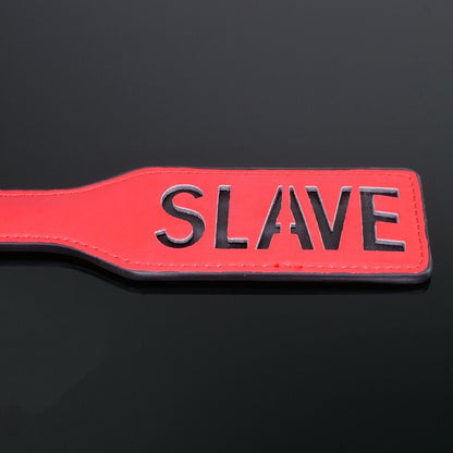 PU Leather SLAVE Spanking Paddle