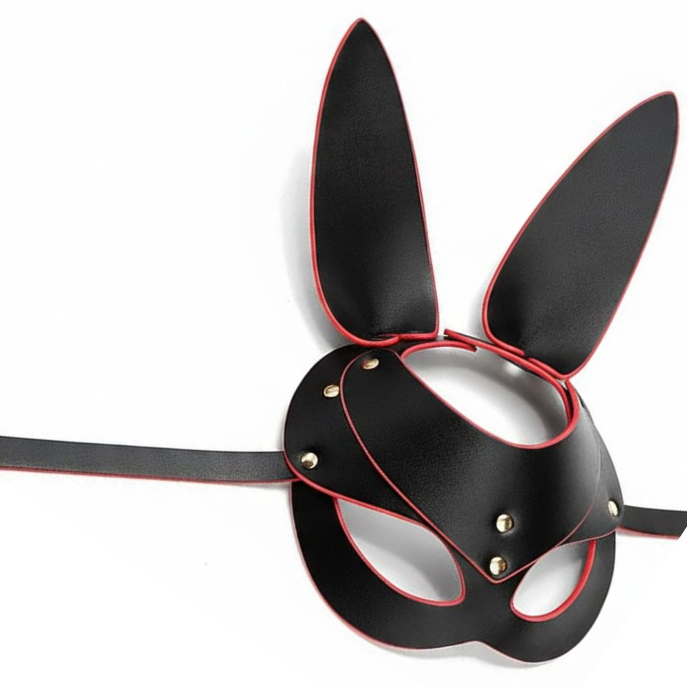 Leather Cat Face Mask